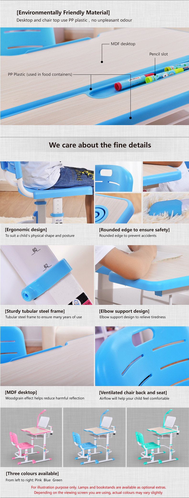 Best Desk kids height adjustable desk chair Imp desk product description 4