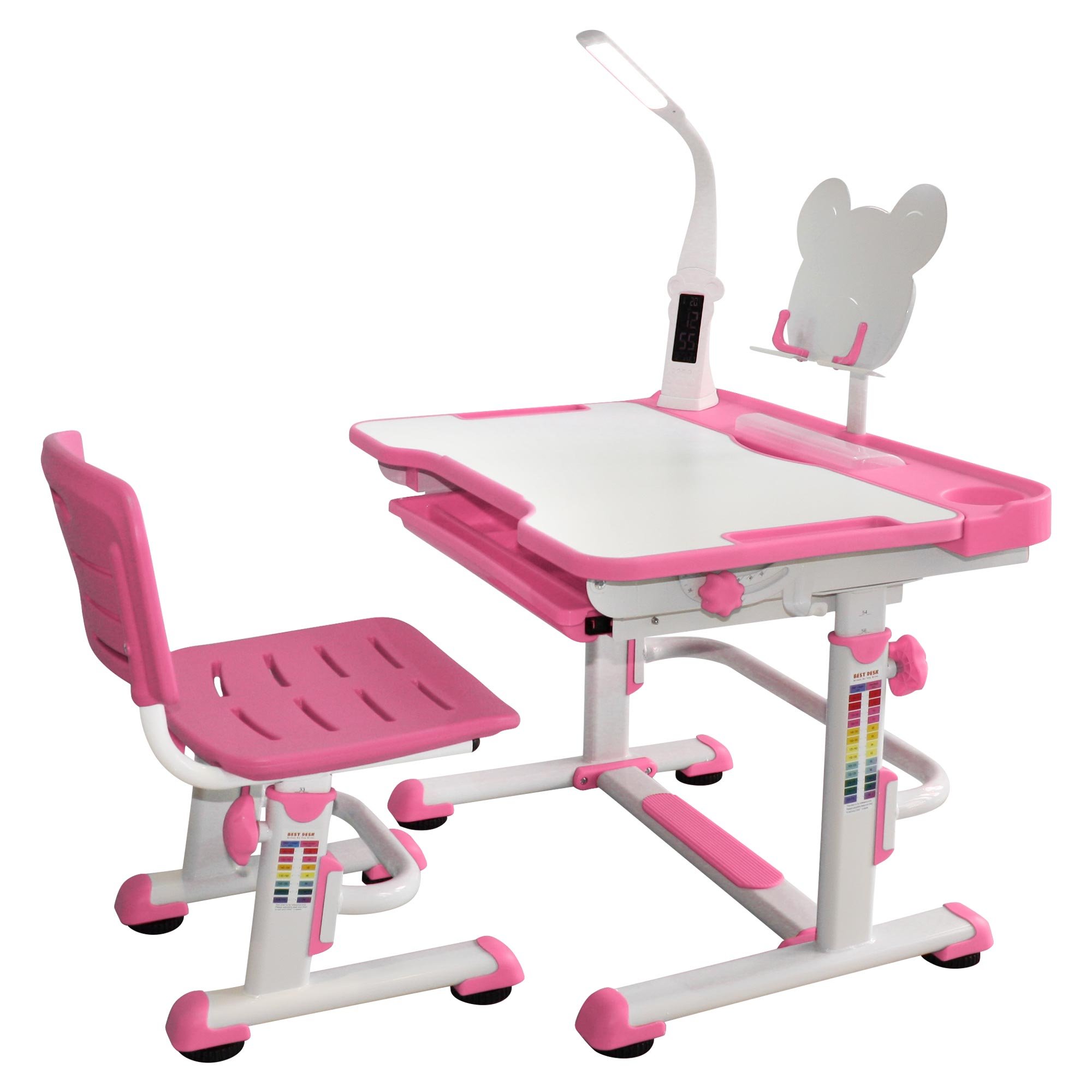 Sprite Blue Desk Best Quality Children Desks Chairs Height Adjule Desk For Kids Study Table Pink