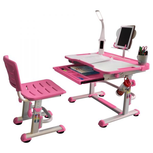 pink childrens desk